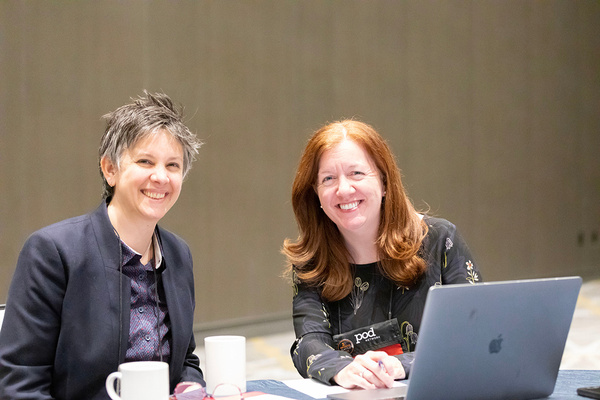 Melina Ivanchikova and Kathleen Landy,  Associate Directors at the Center for Teaching Innovation